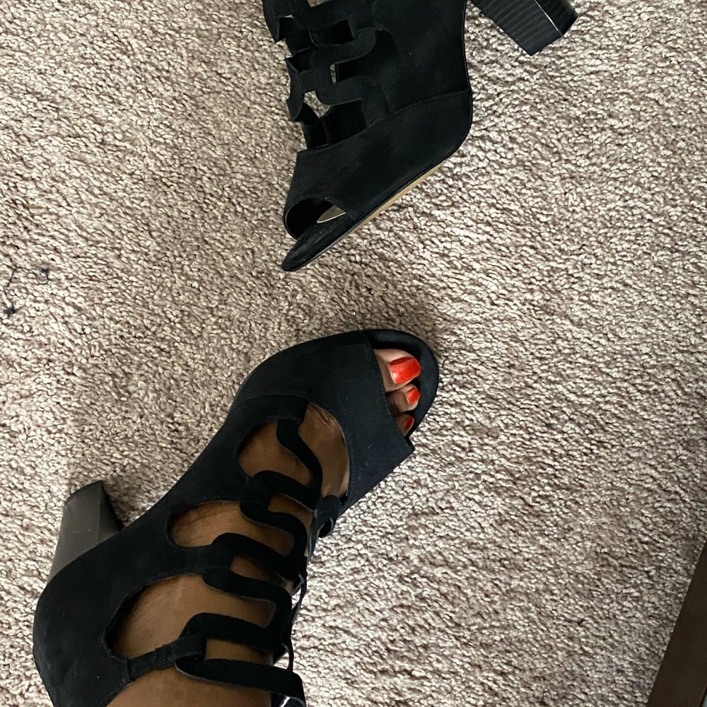 Black Torrid Chunky Heel Booties